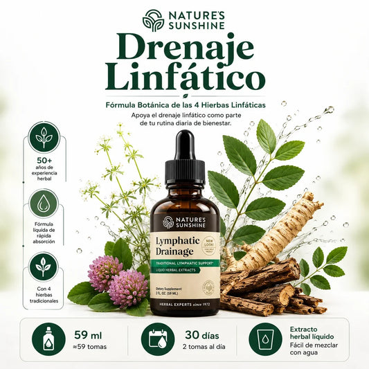 Lymphatic Drainage · Apoyo herbal para sentirte más ligera